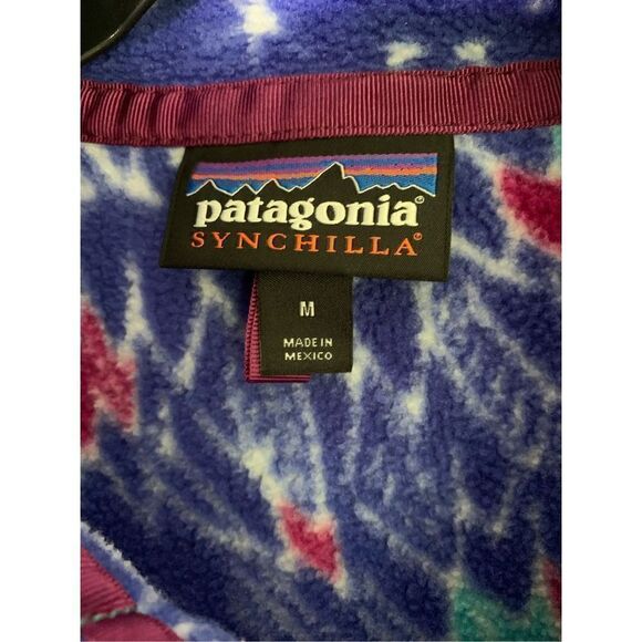 Patagonia Synchilla Snap-T Owl Harvest Moon pullover fleece women's size medium - Picture 4 of 5